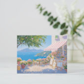 Carte postale d'art côtier à l'aquarelle (Debout devant)