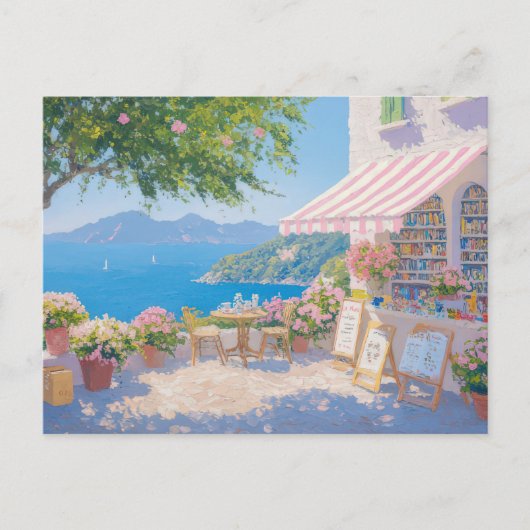Carte postale d'art côtier à l'aquarelle (Devant)