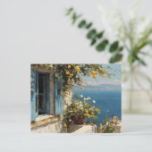 Carte postale d'art côtier à l'aquarelle (Debout devant)