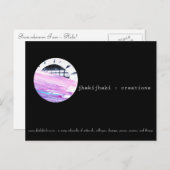 Carte postale d'art, coucher de soleil n'importe o (Devant / Derrière)