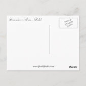 Carte postale d'art, coucher de soleil n'importe o (Dos)