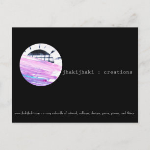 Carte postale d'art, coucher de soleil n'importe o