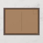 Carte postale d'art de blaireau d'automne conforta (Dos)