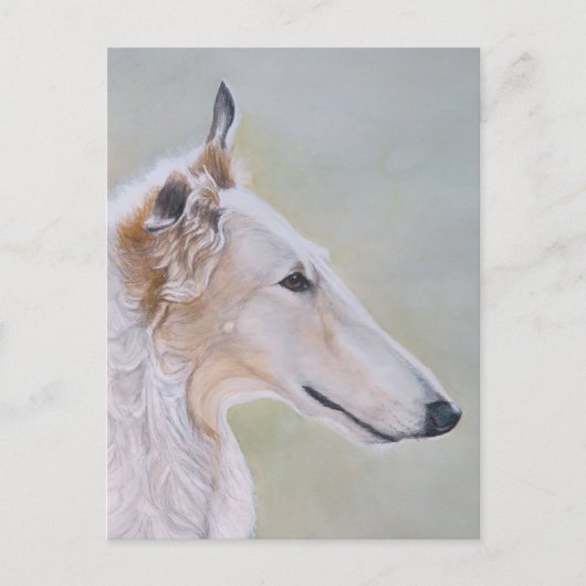 Carte postale d'art de chien "Borzoi" (Devant)