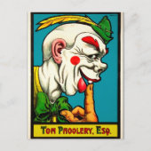 Carte postale d'art de clown vintage (Devant)
