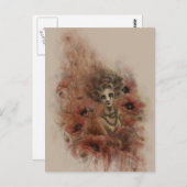 Carte postale d'art de fantasy sombre Anima Sola (Devant / Derrière)