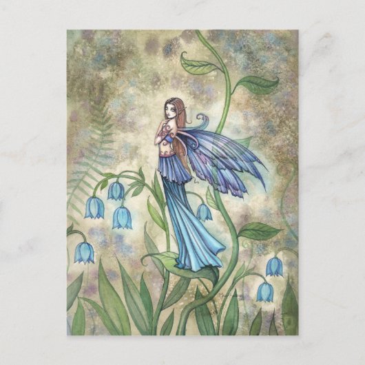 Carte postale d'art de la fée Blue Bell (Devant)