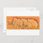 Carte postale d'art de la grotte Mammoth (Devant / Derrière)