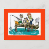 carte postale d'art de la pêche (Devant)