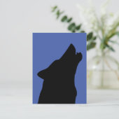 Carte postale d'art de LOUP HURLANT (Debout devant)