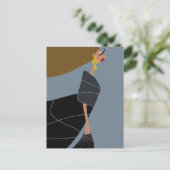 Carte postale d'art de mode glamour de style moder (Debout devant)