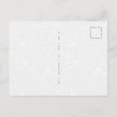 Carte postale d'art de vigne de feuille botanique (Dos)