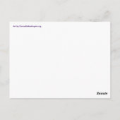 Carte postale d'art du cœur Merci (Dos)