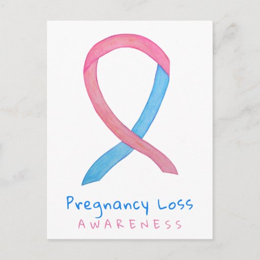 Carte postale d'art du ruban de sensibilisation à  (Devant)