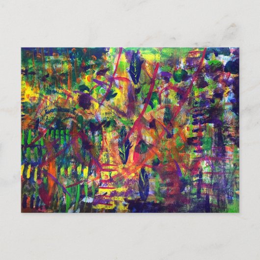 Carte postale d'art en acrylique "Summer Dance" (Devant)