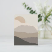 Carte postale d'art en papier déchiré de coucher d (Debout devant)