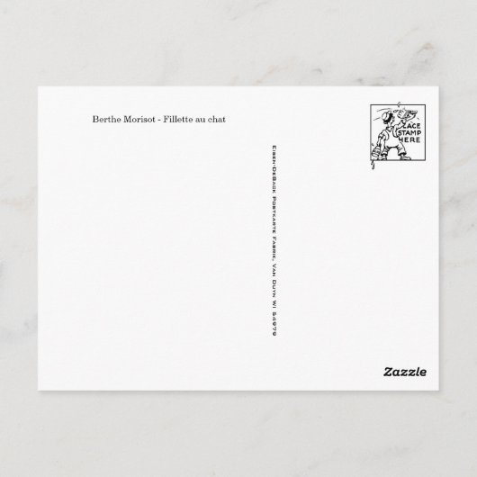 Carte postale d'art fin (Dos)