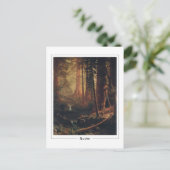 Carte postale d'art fin Albert Bierstadt #4 (Debout devant)