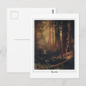 Carte postale d'art fin Albert Bierstadt #4 (Devant / Derrière)