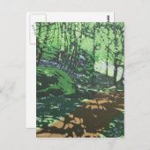 Carte postale d'art fin illustrée (Devant / Derrière)