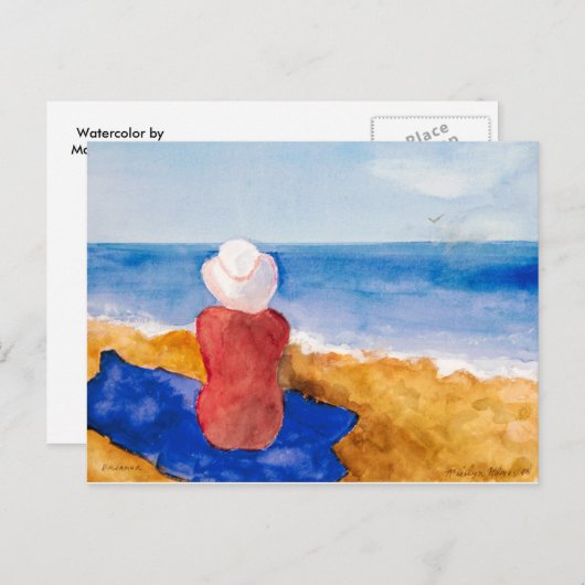 Carte postale d'art fine "Dreamer" de Marilyn Holm (Devant / Derrière)