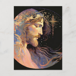 Carte postale d'art générée par Jésus AI