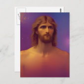 Carte postale d'art générée par Jésus AI (Devant / Derrière)