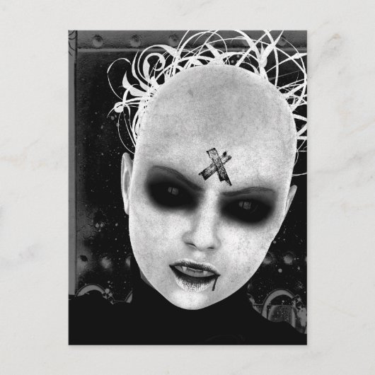 Carte postale d'art gothique vampire d'ennui (Devant)