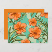 CARTE POSTALE D'ART HAWAIIEN (Devant / Derrière)