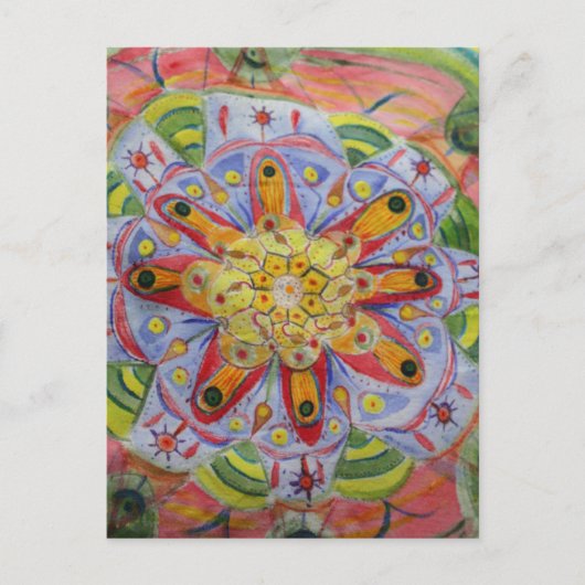 Carte postale d'art mandala (Devant)