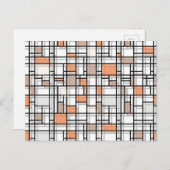 Carte postale d'art moderne Ombres d'automne (Devant / Derrière)