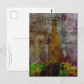 Carte postale d'art numérique Essence de la vigne (Devant / Derrière)