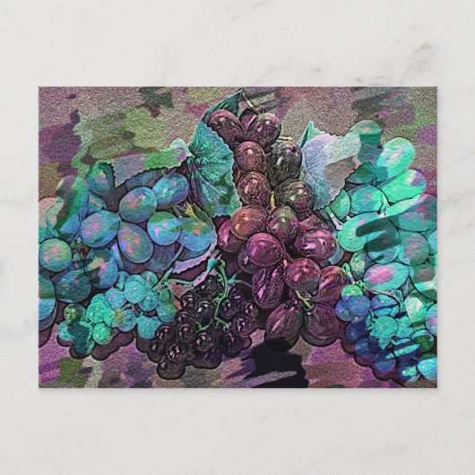 Carte postale d'art numérique Grape Impressions (Devant)