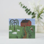 Carte postale d'art populaire (Debout devant)