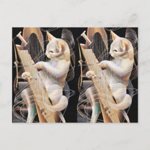 Carte postale d'art surréaliste – Crescendo de cha