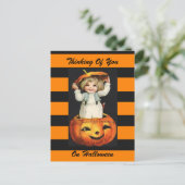 Carte postale d'art vintage Halloween (Debout devant)