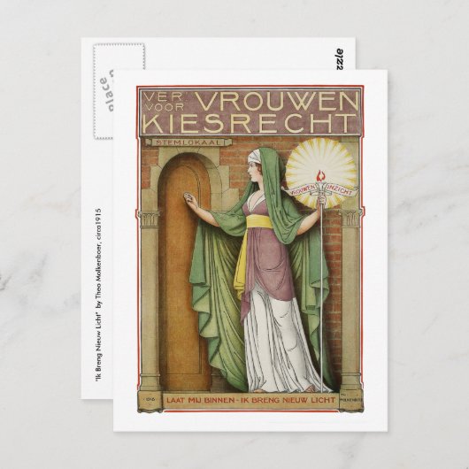 Carte postale d'art vintage : Theo Molkenboer (Devant / Derrière)