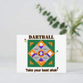 Carte Postale Dartball (Debout devant)