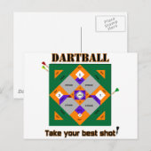 Carte Postale Dartball (Devant / Derrière)