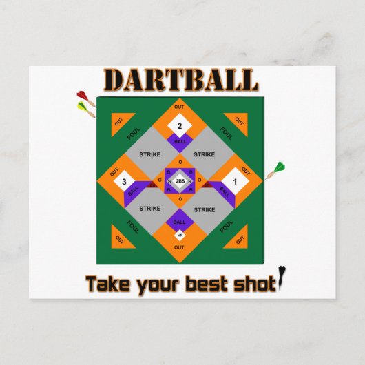 Carte Postale Dartball (Devant)