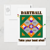 Carte Postale Dartball (Devant / Derrière)