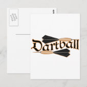 Carte Postale Dartball Dartball Darts (Devant / Derrière)