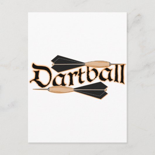 Carte Postale Dartball Dartball Darts (Devant)