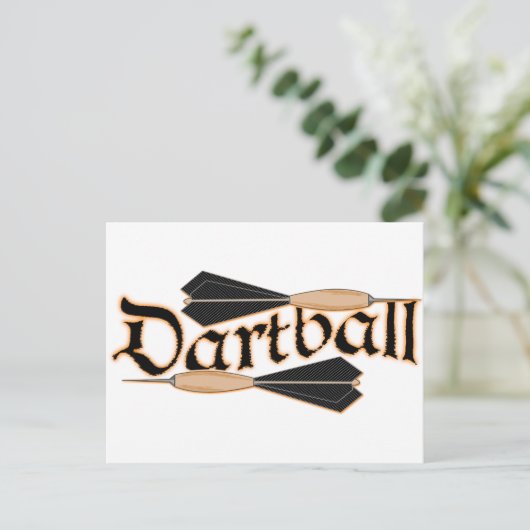 Carte Postale Dartball Dartball Darts (Debout devant)