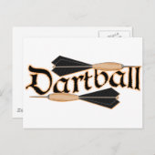 Carte Postale Dartball Dartball Darts (Devant / Derrière)