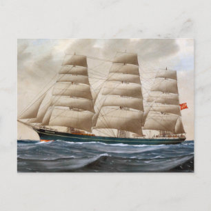 Carte Postale Dartford Voilier 1910