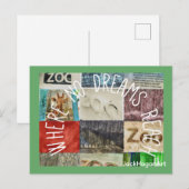 Carte postale d'artiste outsider (Devant / Derrière)