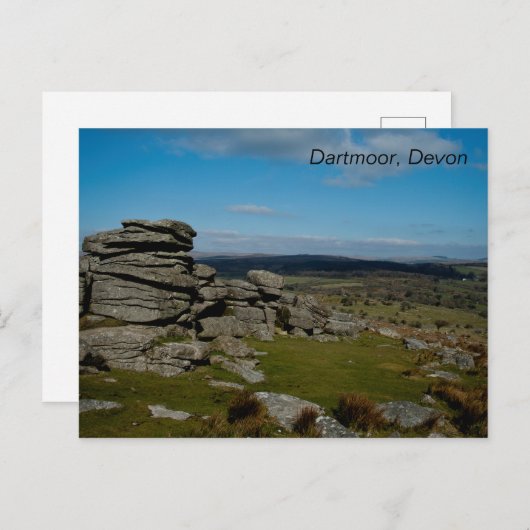 Carte Postale Dartmoor, Devon (Devant / Derrière)