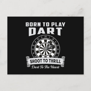 Carte Postale Darts Dart Dartboard Bullseye 180 Flèche Drôle cad