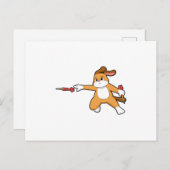 Carte Postale Darts dog (Devant / Derrière)